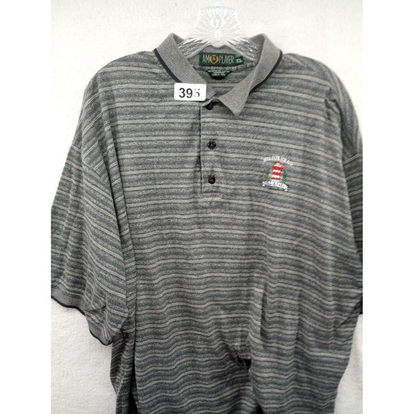 Am A Player Brand Hilton Head Island Men's Golf Polo Size XXL 100% Cotton Gray - Picture 16 of 16